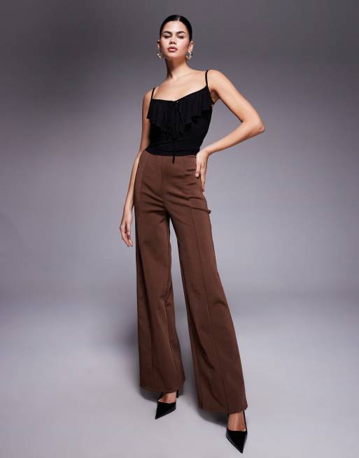 Edikted ruffle tank top in black, 4 of 4