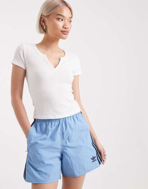 Edikted semi sheer ribbed v-neck t-shirt in white - view 1