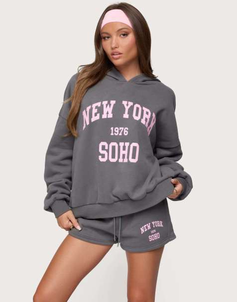 Edikted Soho 76 hoodie in gray - view 1