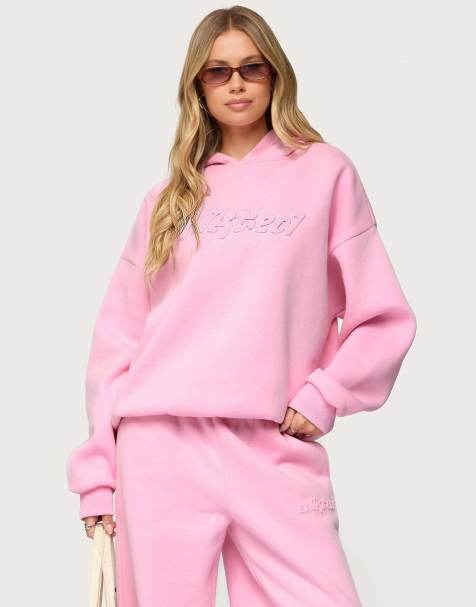 Edikted Totally edikted hoodie in pink - view 1