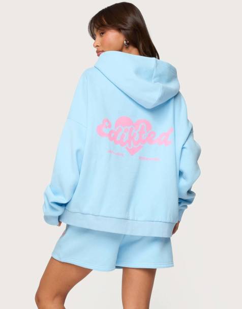 Edikted We're edikted hoodie in light blue - view 1