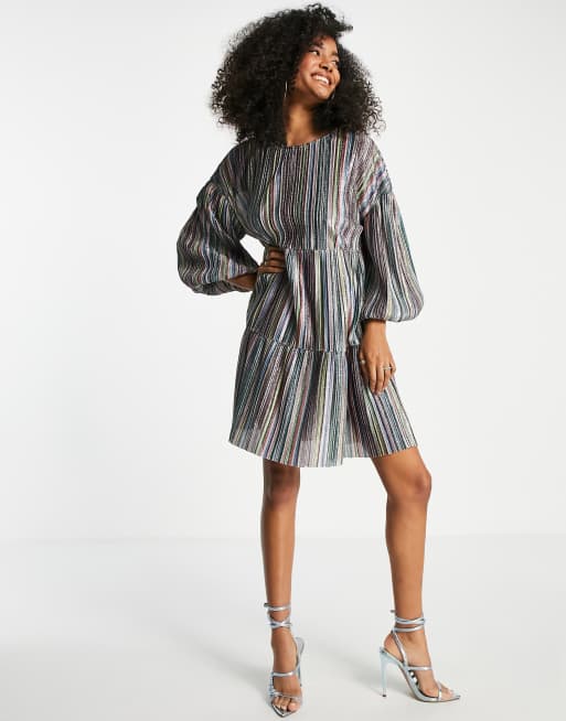 Metallic 2025 stripe dress