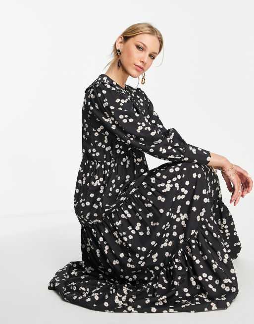 Ganni rometty on sale georgette smock dress
