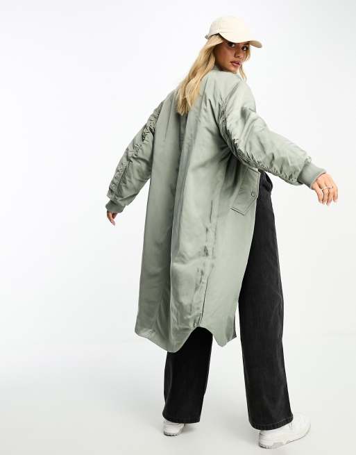 Maxi bomber clearance jacket