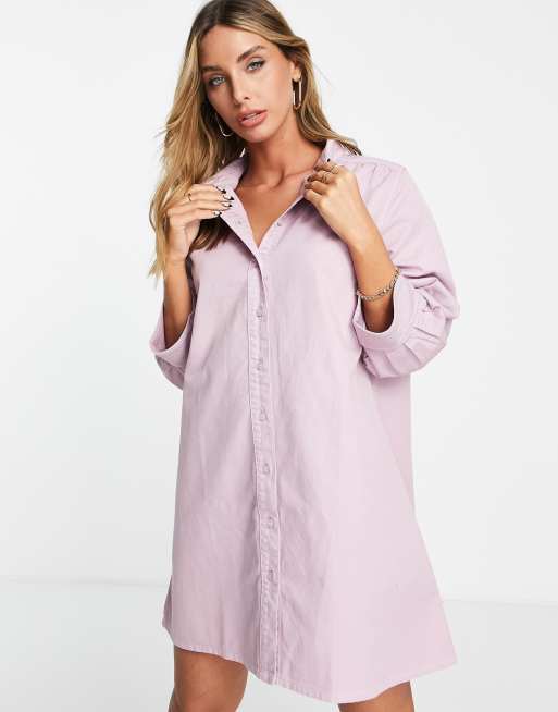 Dusty pink shirt store dress