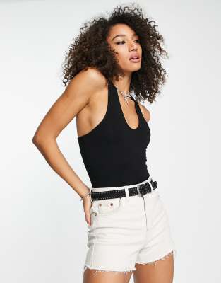Edited strap detail body in black