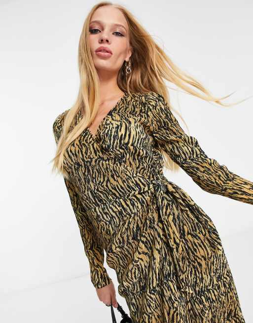 Tiger best sale wrap dress