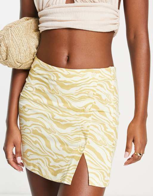 Gold 2025 zebra skirt