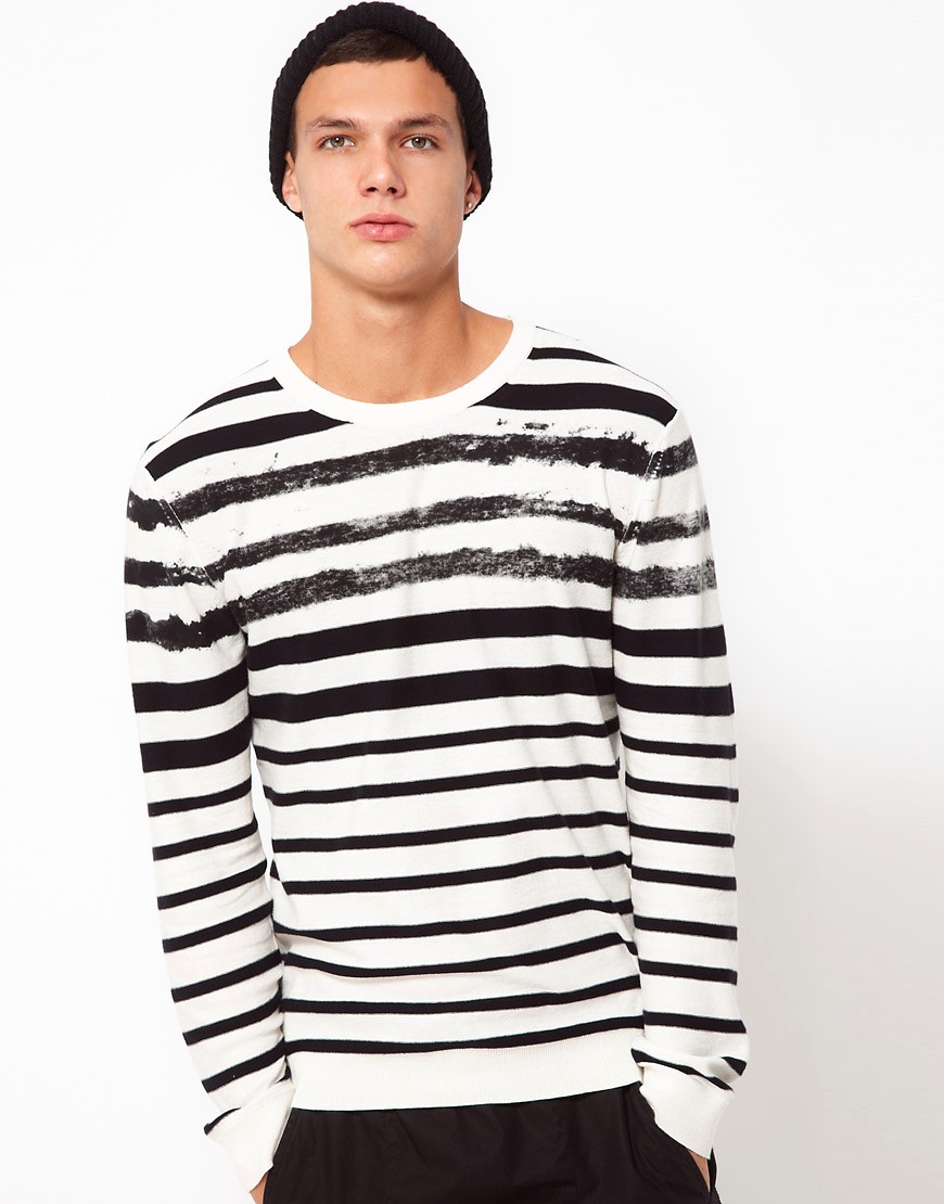 Edun Sweater Stripe-Black