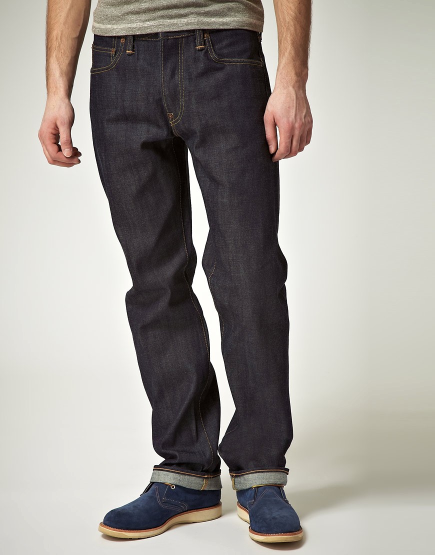 Edwin ED-39 Tapered Loose Red Listed Selvedge Jeans-Blue