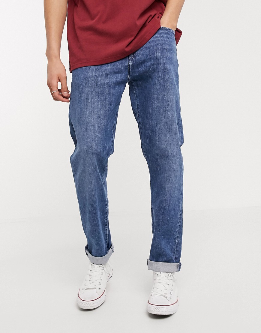 Edwin – ED45 – Blåtvättade jeans med avsmalnande passform