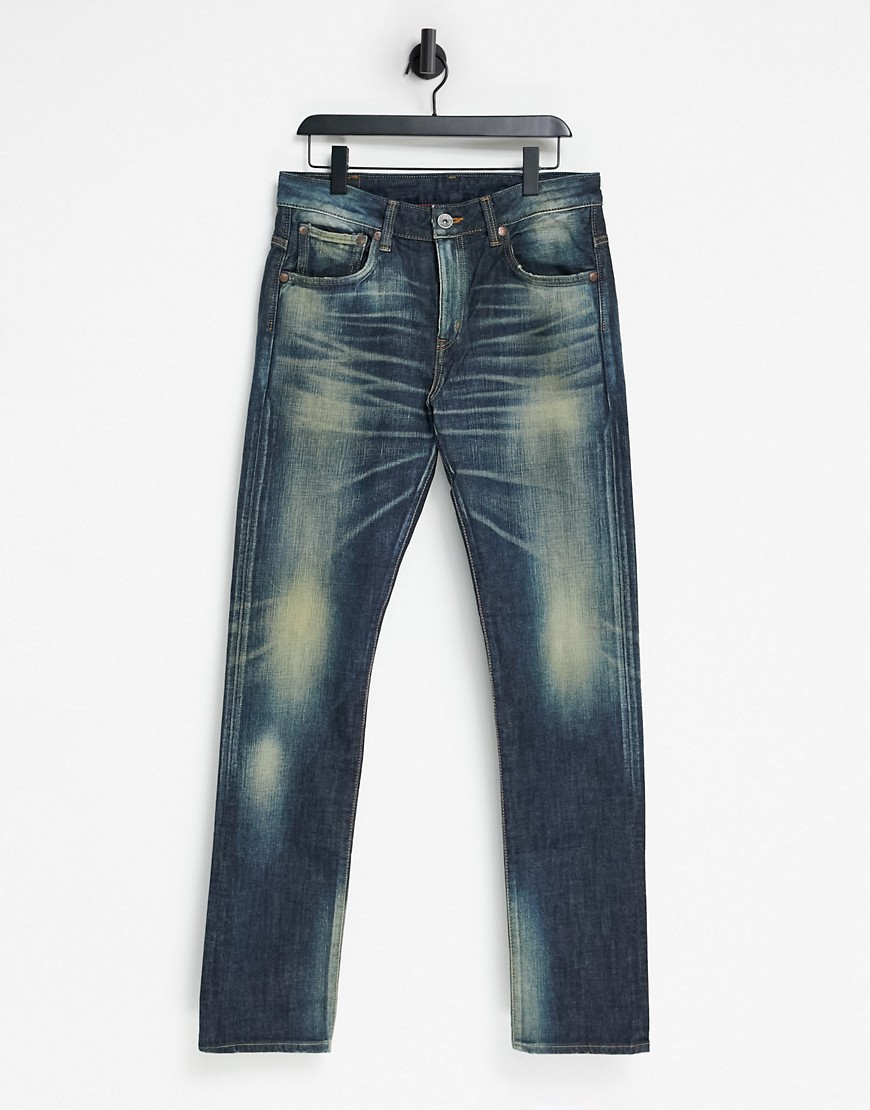 Edwin – Japan – Stretchiga smala jeans-Blå