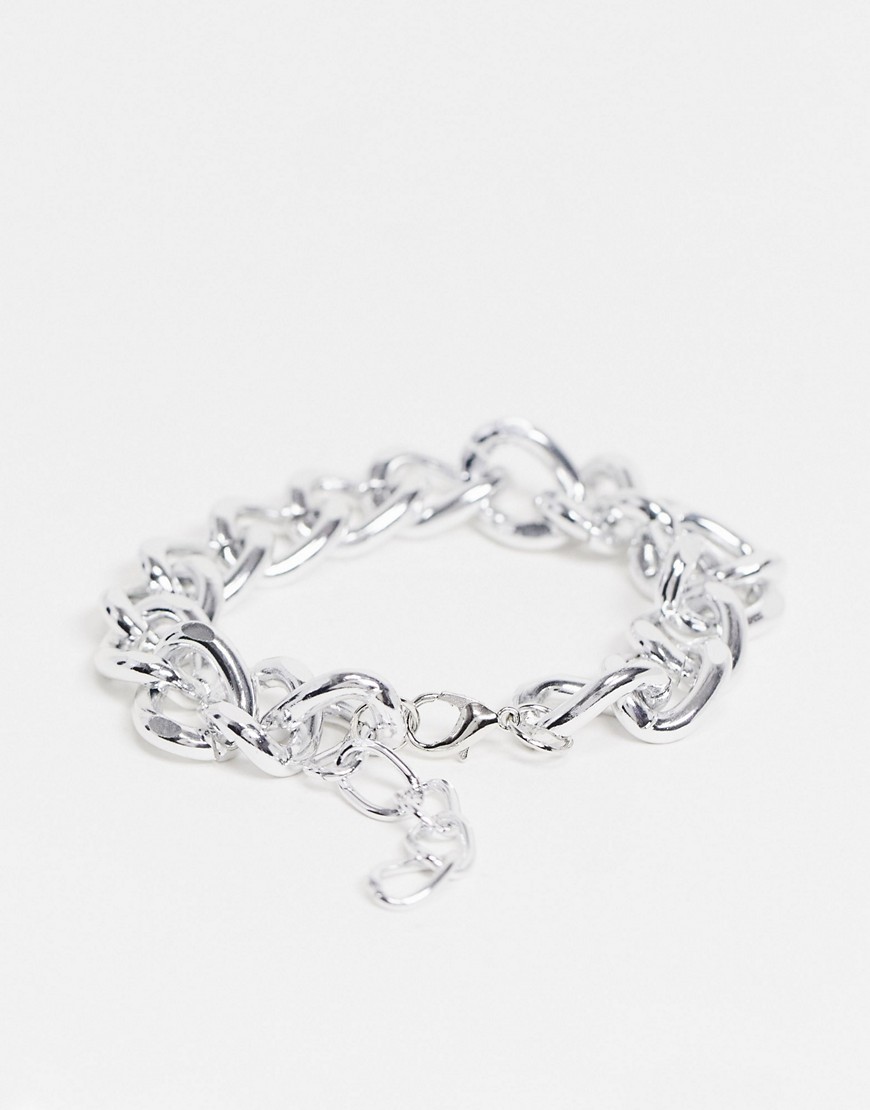 Ego chunky chain anklet in silver