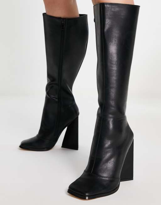 Flare heel clearance boots