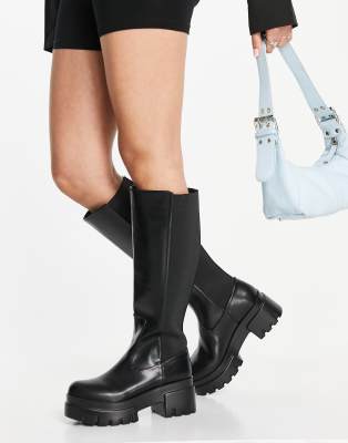 asos flat knee high boots