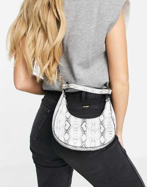 White snake shop print bag