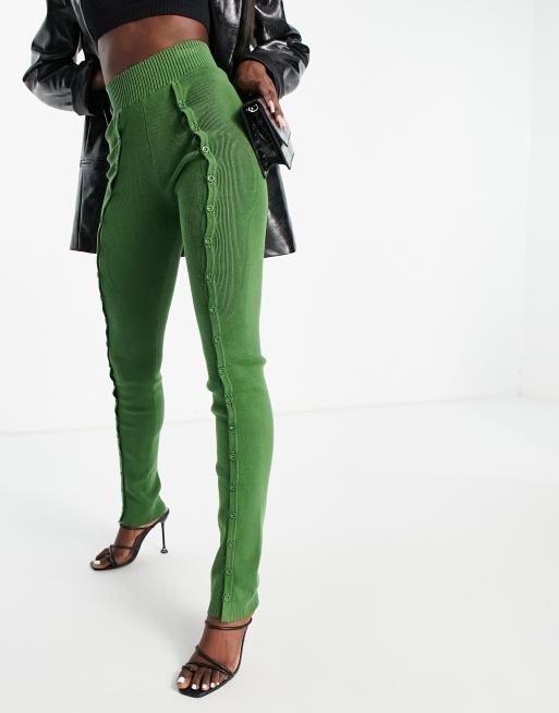 Ego x Jess Hunt - Legging taille haute découpé sur le côté - Olive
