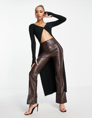 E-gó Ego X Jess Hunt Maxi Cardigan In Black In Black