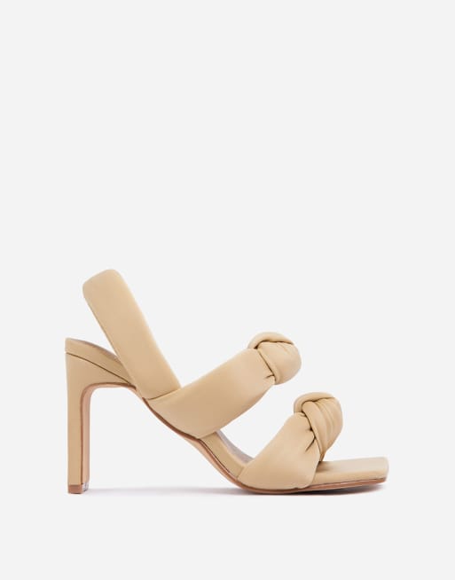 Ego x Molly-Mae - Infatuated - Sandali imbottiti beige con tacco