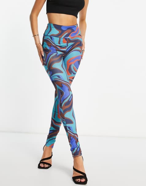 Ei8th Hour high waist leggings co ord in swirl print - view 1