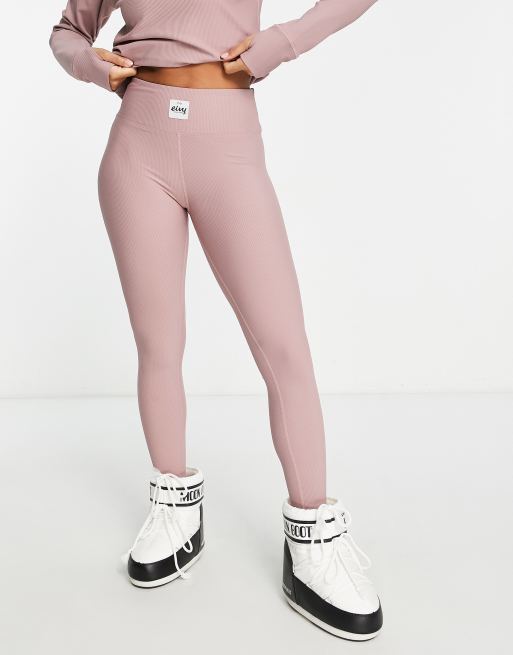 Eivy - Ice Cold - Leggings base layer rosa a coste 