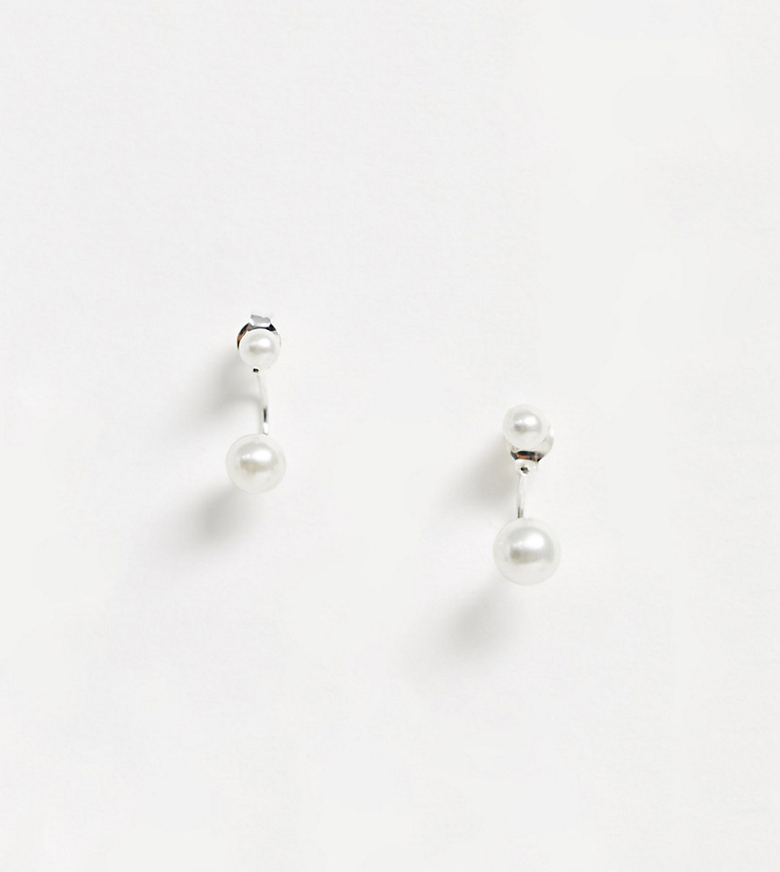 Eksklusive øreringe i sterling sølv med perler fra Kingsley Ryan