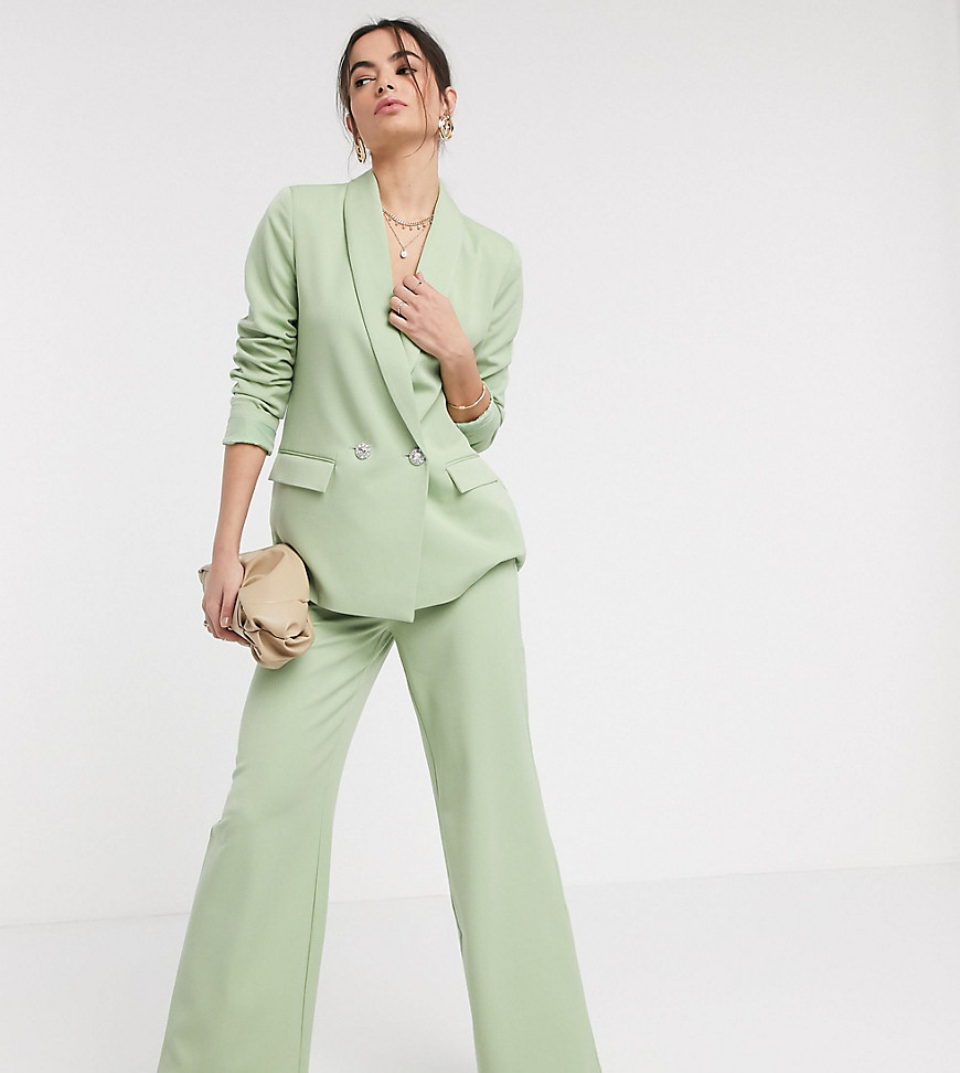 фото Эксклюзивные зеленые брюки от комплекта с декорированными пуговицами vero moda-зеленый