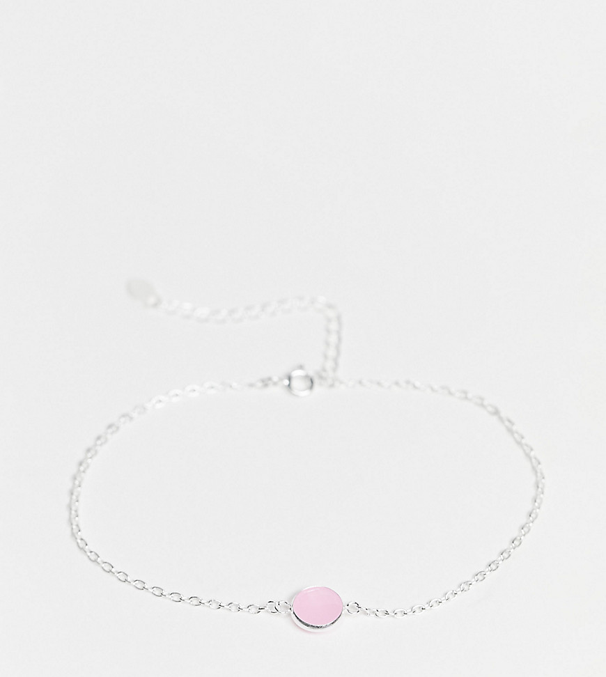 фото Эксклюзивный браслет из стерлингового серебра с розовым кварцем kingsley ryan curve-серебристый