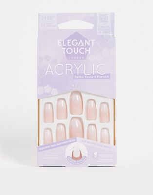 Elegant Touch Acrylic French Coffin False Nails No. 02