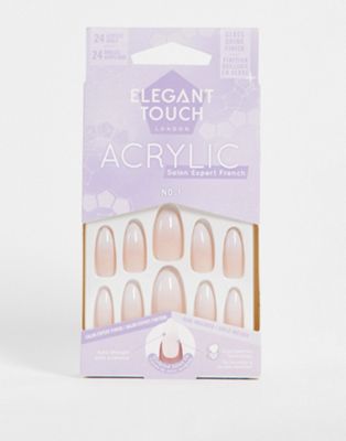 Elegant Touch Acrylic French Ombre Stiletto False Nails No. 01