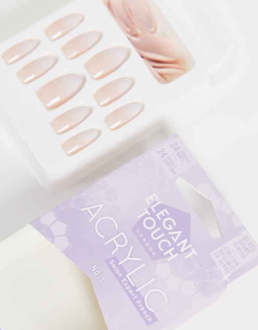 Elegant Touch – Acrylic French Ombre Stiletto – Kunstnägel No. 01, 3 von 4