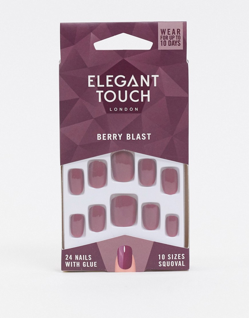 elegant touch - berry blast - lösnaglar-olika färger
