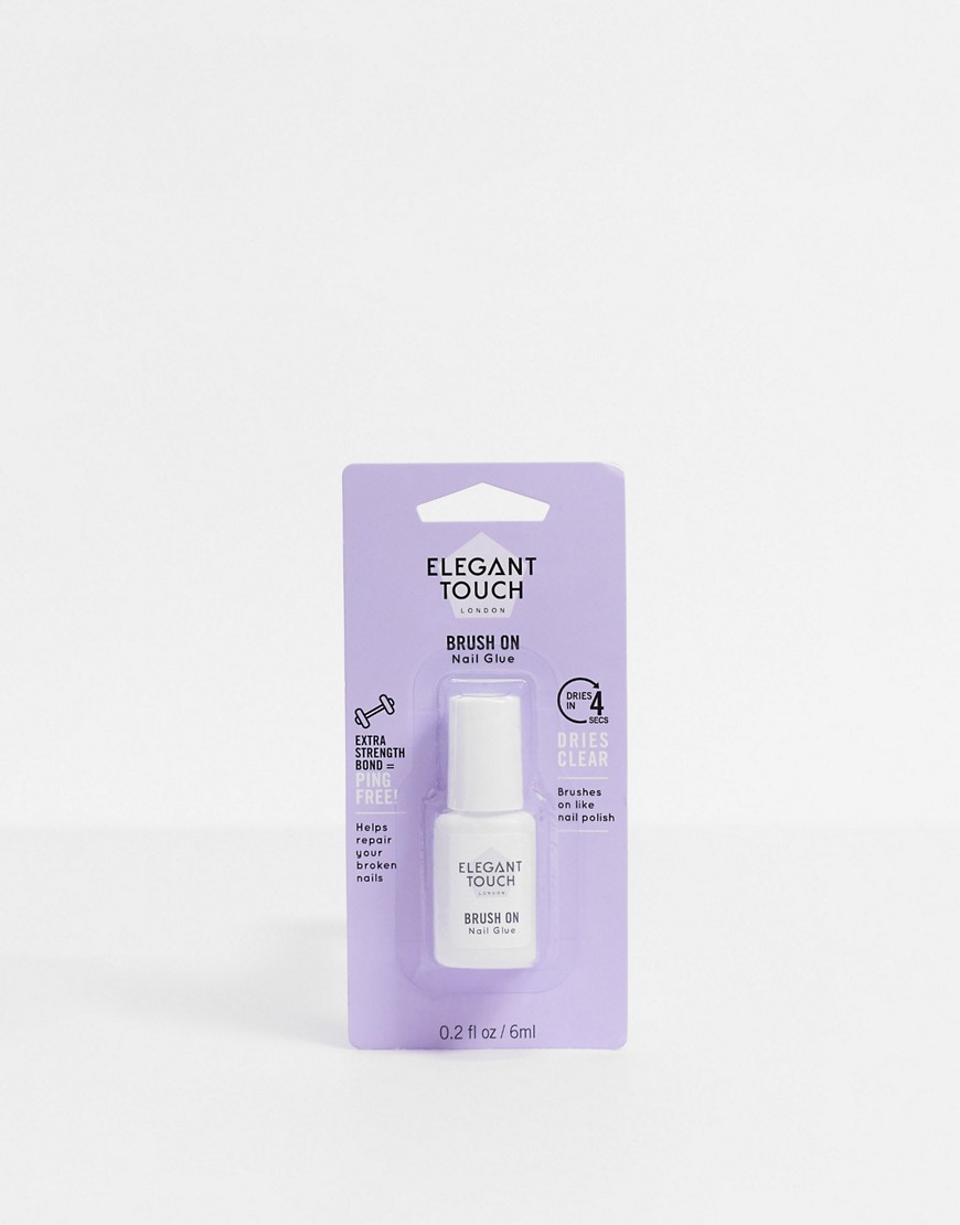 Elegant Touch Brush On Nail Glue-Clear