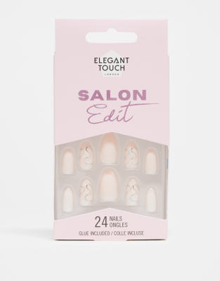 Elegant Touch Elegant Touch False Nails - Salon Edit Silver Linings-Pink