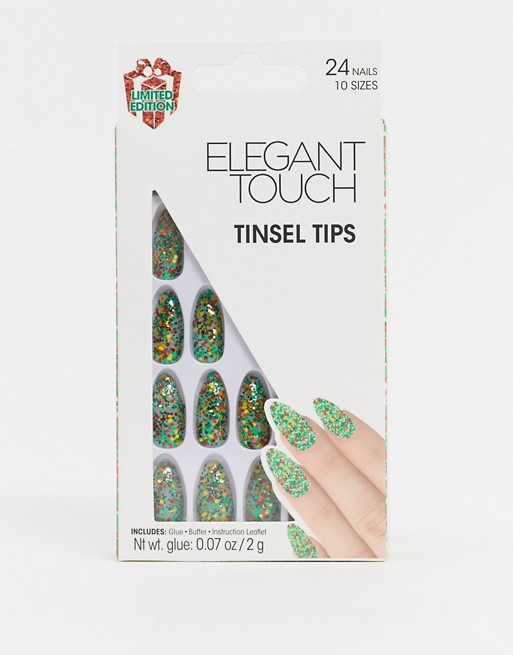 Elegant Touch False Nails - Tinsel Tips