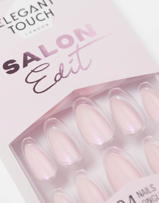 24 Faux Ongles French Ombré Elegant Touch London - Avec Colle, Neufs Sous Blister