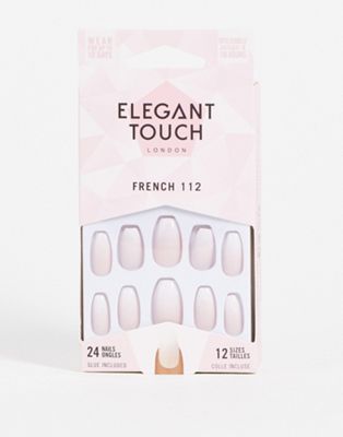 Elegant Touch – French 112 – Kunstnägel-Weiß