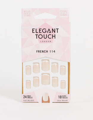 Elegant Touch French 114 False Nails-White φωτογραφία