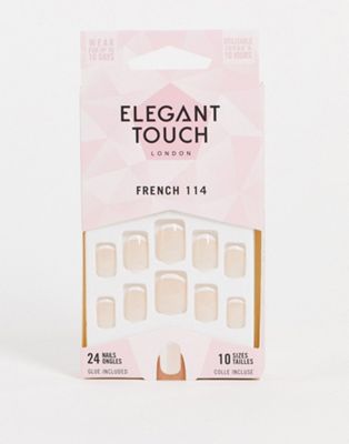 Elegant Touch – French 114 – Kunstnägel-Weiß