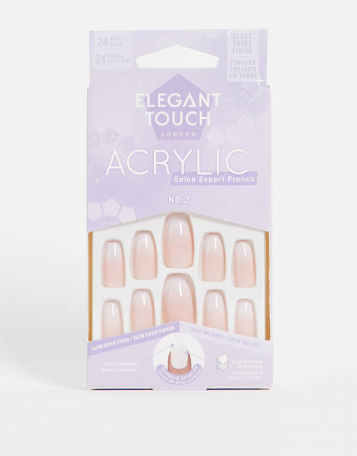 Elegant Touch – French Coffin – Lösnaglar av akryl, No. 02