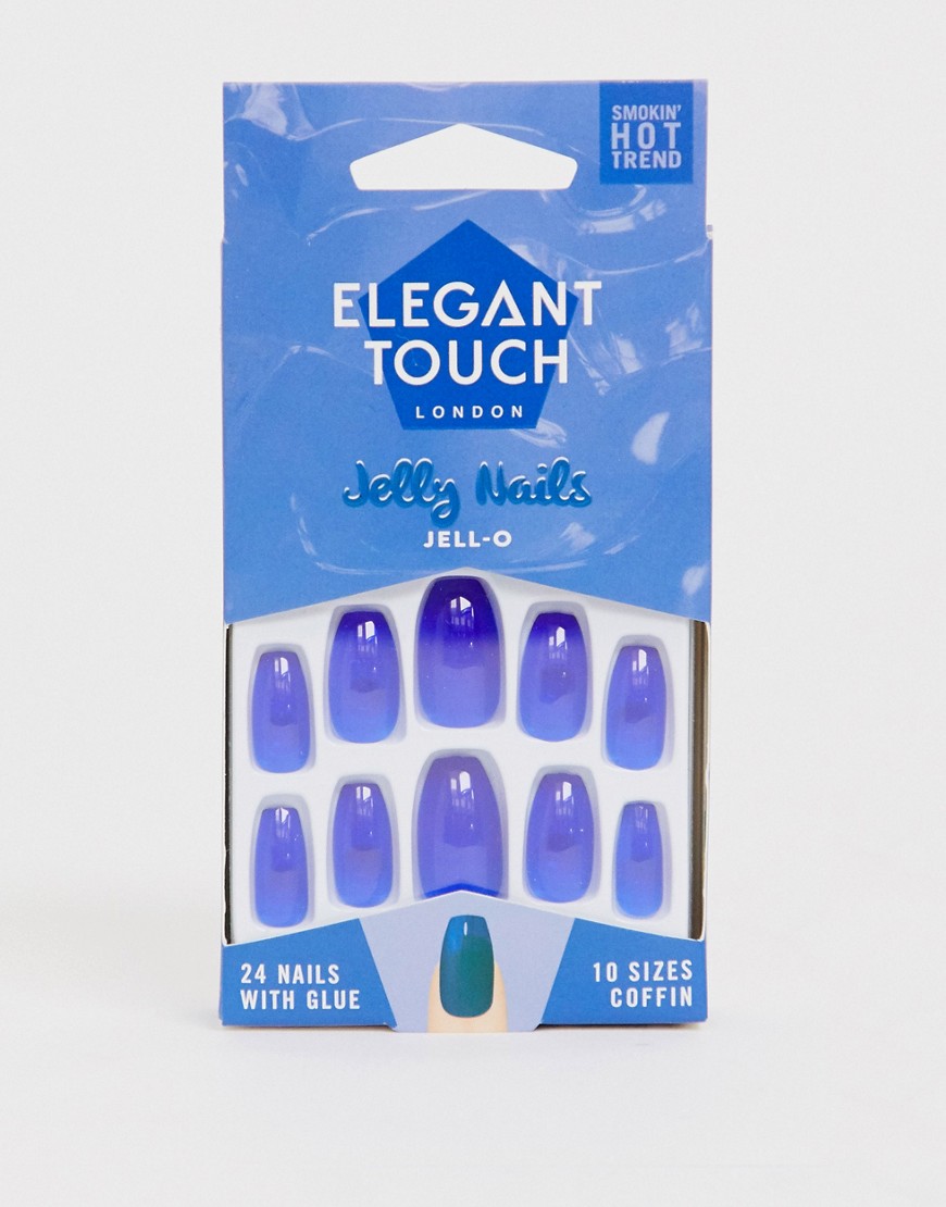 Elegant Touch - Gelnagels - Jell O-Blauw