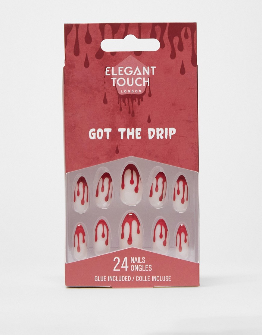 Elegant Touch Got The Drip False Nails-Red
