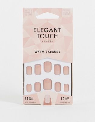 Elegant Touch – Kunstnägel – in der Farbe warmes Karamell-Neutral