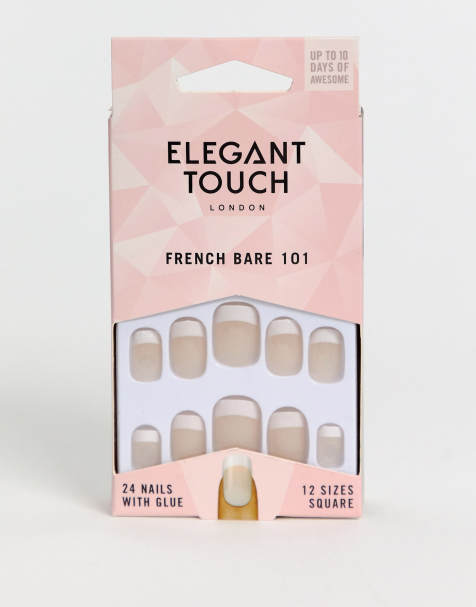 Elegant Touch – Kunstnägel in mittlerer Länge, French Bare 101
