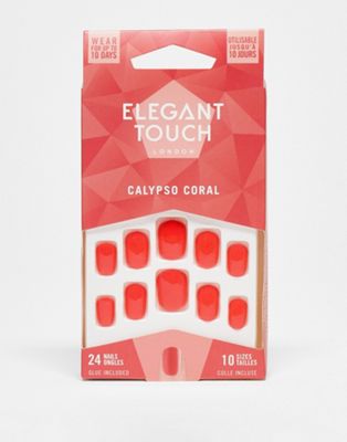 Elegant Touch Luxe Looks False Nails - Calypso Coral