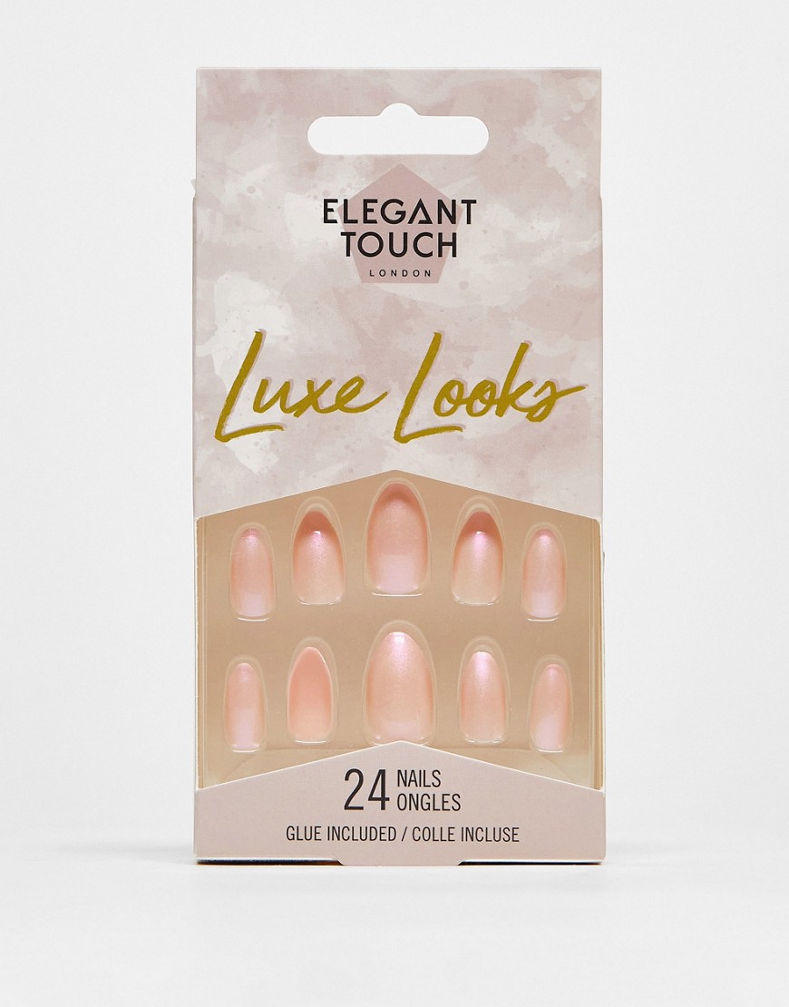 Elegant Touch Luxe Looks False Nails Creme Brulee-Neutral