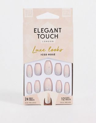 Elegant Touch Luxe Looks False Nails - Iced Rose