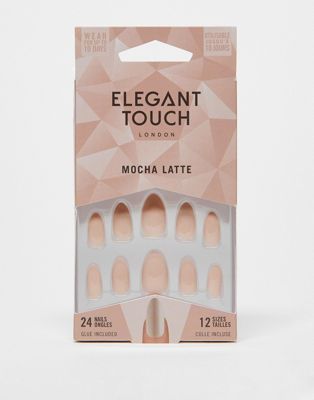 Elegant Touch Luxe Looks False Nails Mocha Latte