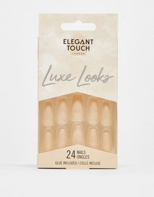 Elegant Touch Luxe Looks False Nails Peach Please