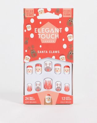 Elegant Touch Luxe Looks False Nails - Santa Claws
